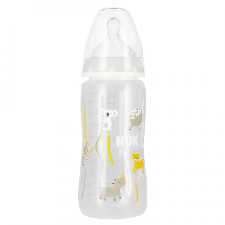 NUK butelka z wskaźnikiem temperatury 300ml 0-6m+ First Choice 