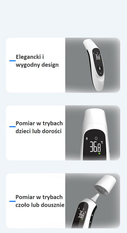 Termometr bezdotykowy na podczerwień INOLY FC-IR105