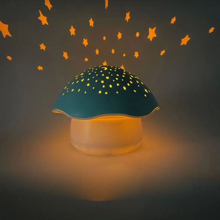 Pabobo Projektor Musical Stars - Grzyb niebieski