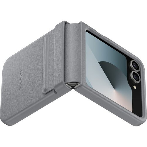 Etui Samsung Flap Eco-Leather Case do Z Flip 6 / Flip 7 FE Szary EF-VF741PJEGWW