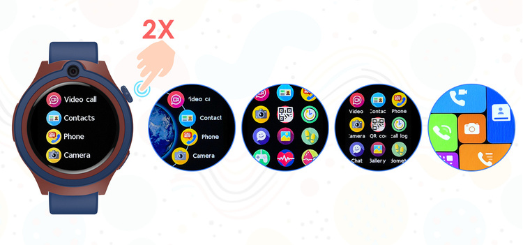 Smartwatch Dla Dzieci Bemi Linko2 Fioletowy /OUTLET