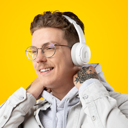 Niceboy Słuchawki Nauszne Hive Prodigy 4 Sakura Różowe MaxxBass USB-C 50h