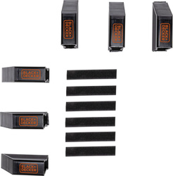 Zestaw 6 wsporników do bagażu organizer do bagażnika BLACK+DECKER