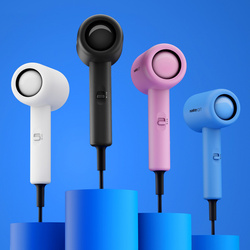 Suszarka do włosów Niceboy ION AirSonic POP onyx Czarna 1400 W 1,7 m Lekka /OUTLET