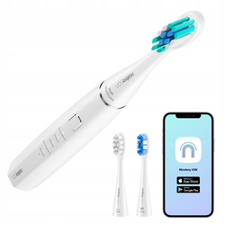 NICEBOY ION SmartSonic - Szczoteczka Soniczna 43 000 drgań – 3 końcówki Biała