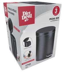 Kosz na śmieci z pedałem Dirt Devil E9491 3 litry Czarny