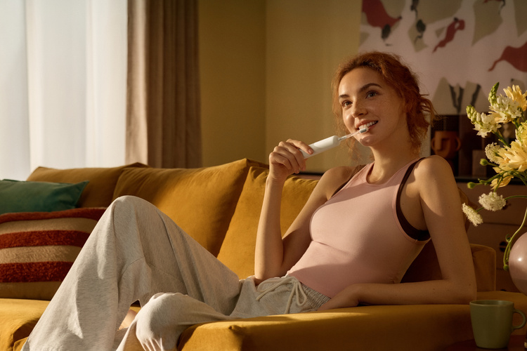 Laifen Soniczna Szczoteczka do Zębów Wave SE 2 Głowki Aplikacja USB-C Żółta