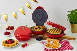 Gofrownica Hoffen 1000W Serca Czerwona