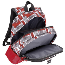 Plecak BESTLIFE  TASKU czerwony z przegrodą na laptopa do 15,6 cala