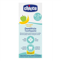 Chicco Pasta o smaku jabłkowo-bananowym z fluorem 6 m+