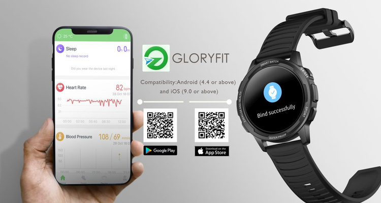 Smartwatch Bemi TRACKER Szary