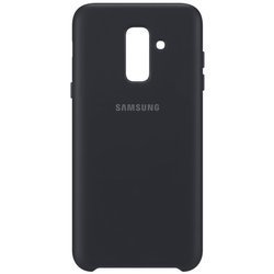 Etui Samsung Dual Layer Cover Czarne do Galaxy A6+ (EF-PA605CBEGWW)