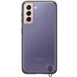 Etui Samsung Hard-Cover Clear Protective Czarne do Galaxy S21 (EF-GG991CBEGWW)