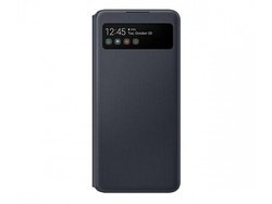 Etui Samsung S View Wallet Cover Czarne do Galaxy A42 (EF-EA426PBEGEE)
