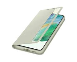 Etui Samsung Smart Clear View Cover Oliwkowe do Galaxy S21 FE 5G (EF-ZG990CMEGEE)