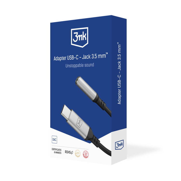 3MK Adapter USB-C - Jack 3,5 mm