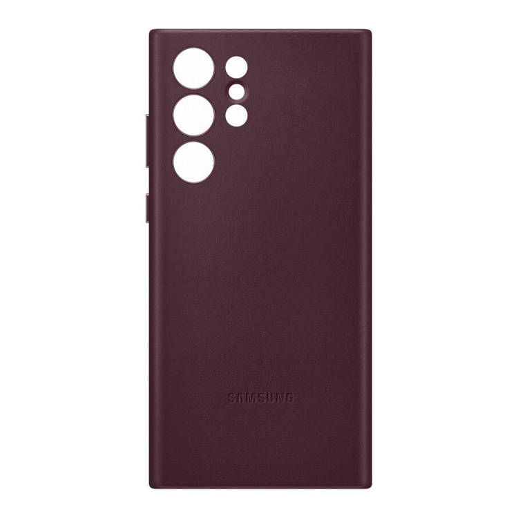 Etui Samsung Leather Cover Burgund do Galaxy S22 Ultra (EF-VS908LBEGWW) /OUTLET