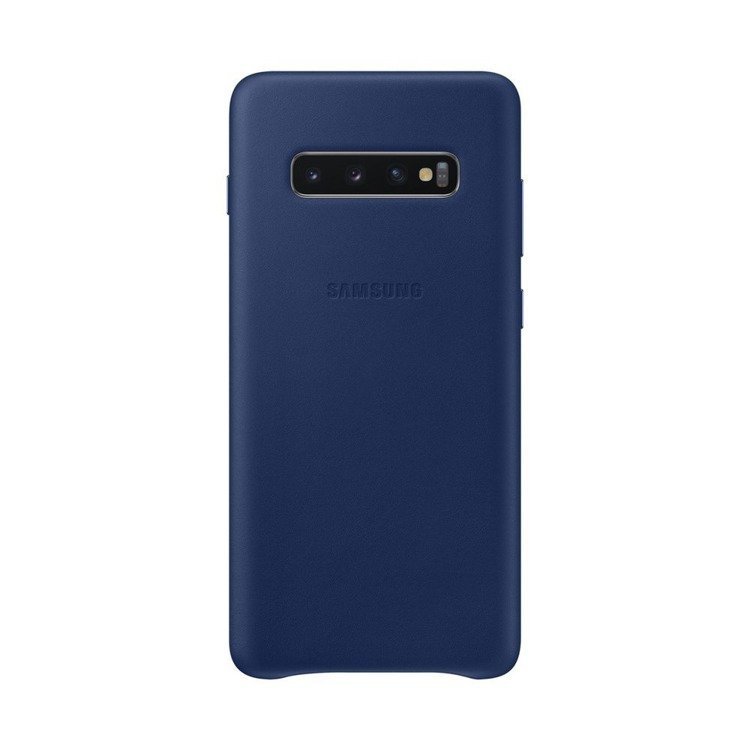 Etui Samsung Leather Cover Niebieski do Galaxy S10+ (EF-VG975LNEGWW) /OUTLET