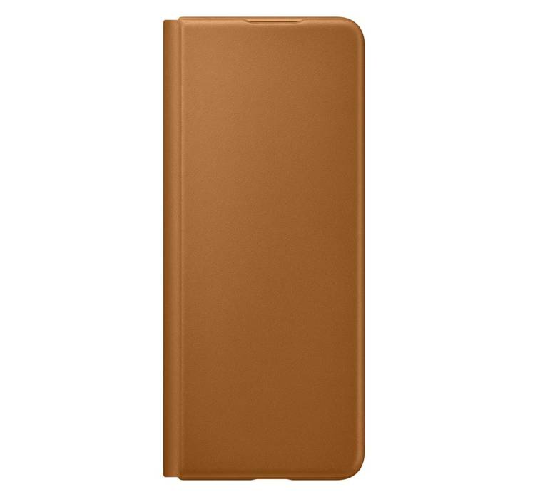 Etui Samsung Leather Flip Cover Brązowy do Galaxy Z Fold3 5G (EF-FF926LGEGWW)