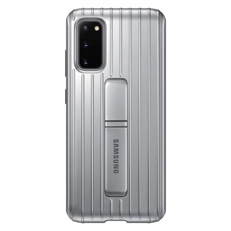Etui Samsung Protective Standing Cover Srebrny do Galaxy S20 (EF-RG980CSEGEU)