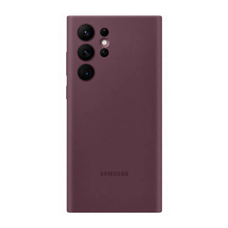 Etui Samsung Silicone Cover Bordowy do Galaxy S22 Ultra (EF-PS908TEEGWW)