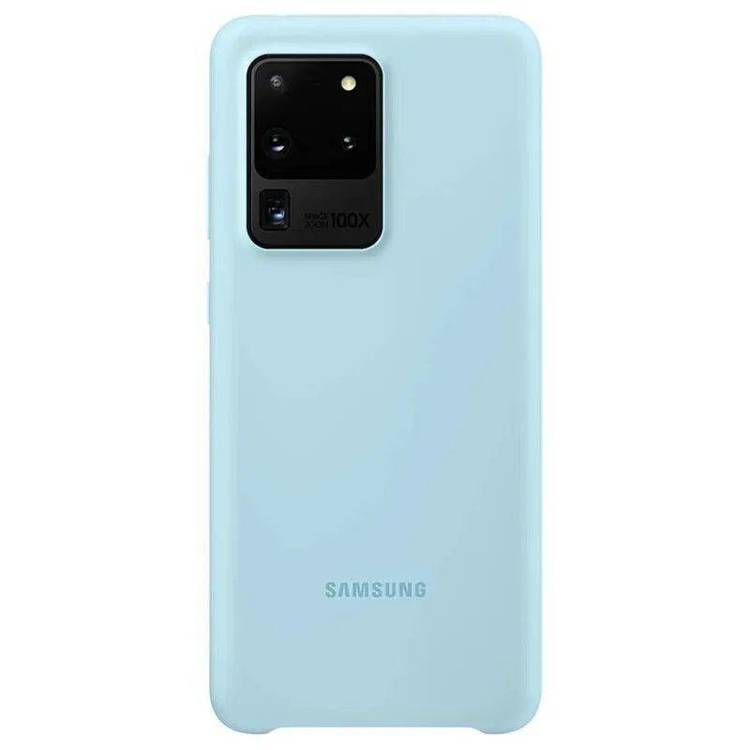 Etui Samsung Silicone Cover Niebieski do Galaxy S20 Ultra (EF-PG988TLEGEU)