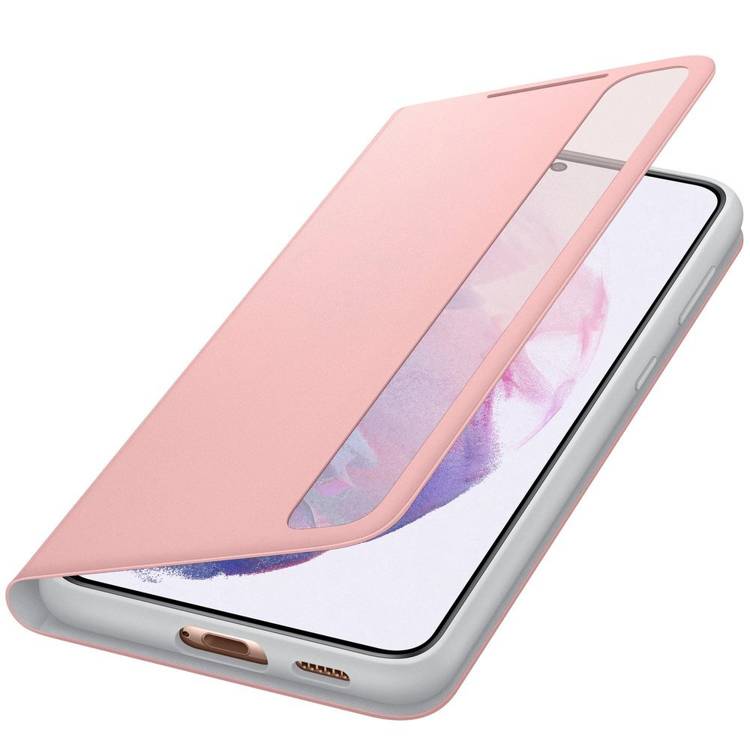 Etui Samsung Smart CLEAR View Cover Różowy do Galaxy S21+ (EF-ZG996CPEGEE) /OUTLET