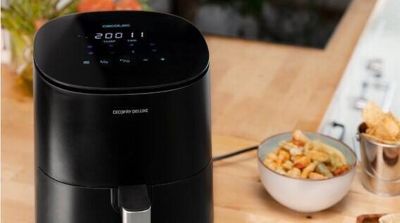 Frytkownica beztłuszczowa Cecotec Cecofry Deluxe Rapid Moon Air Fryer Czarna 2.5l