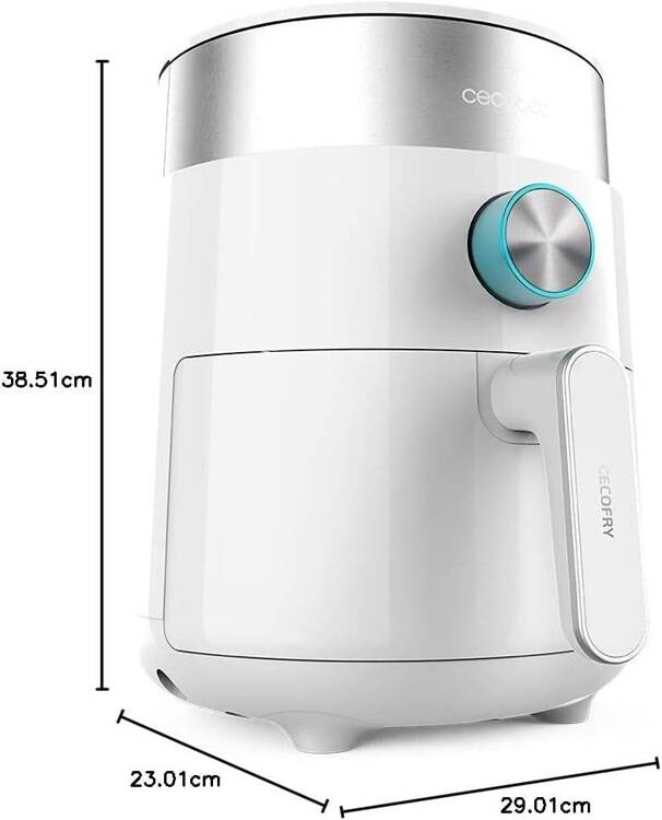 Frytkownica beztłuszczowa Cecotec Cecofry Essential Rapid Sun Touch Air Fryer Biała 2.5l