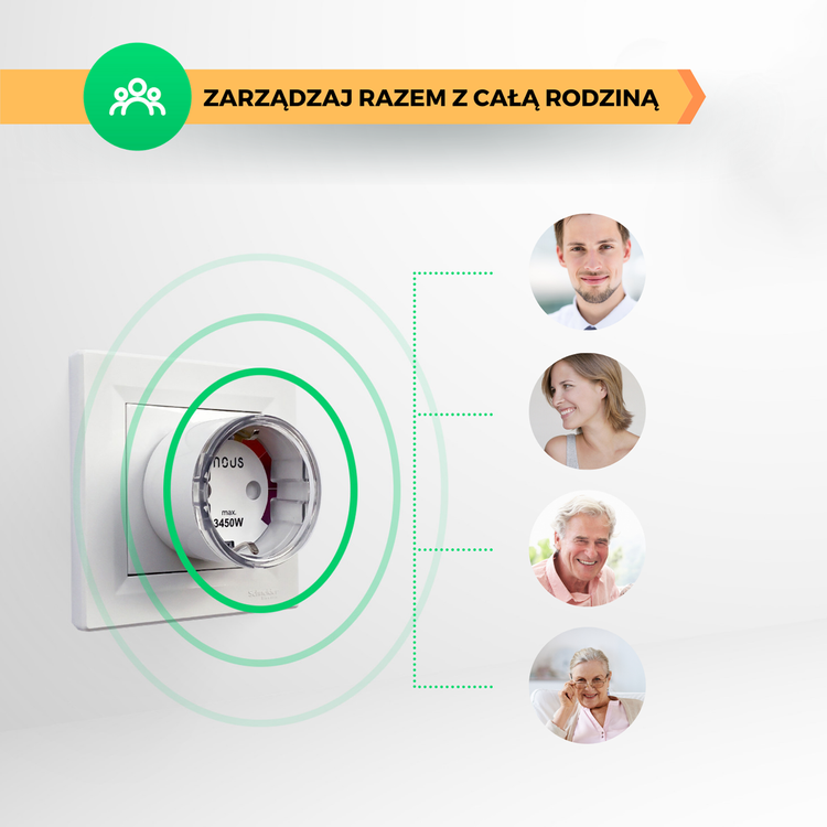 Inteligentne gniazdko wifi smart NOUS A1 (bez opakowania)