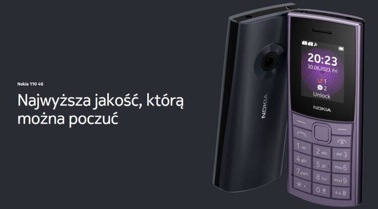 Nokia 110 4G Granatowa Dual Sim (2023) /OUTLET