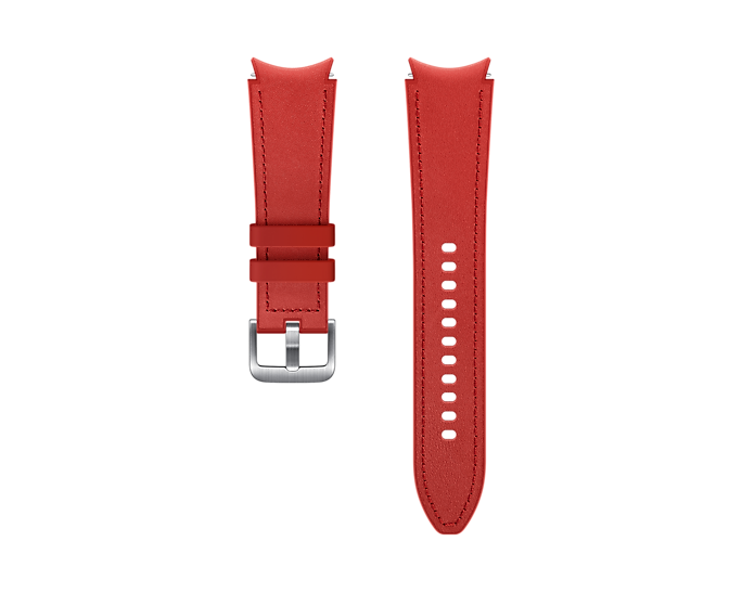 Pasek Samsung Hybrid Leather 20mm S/M Czerwony (ET-SHR88SREGEU)