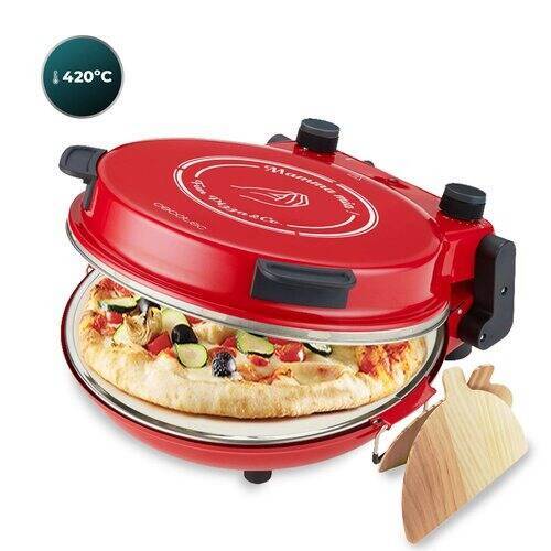 Piec do pizzy Fun Pizza&Co Mamma Mia średnica 32 cm Cecotec Czerwony