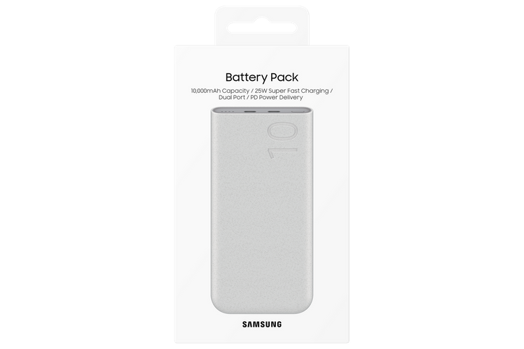 Samsung Powerbank z funkcją szybkiego ładowania 25W (USB Typ C x2) (EB-P3400XUEGEU)