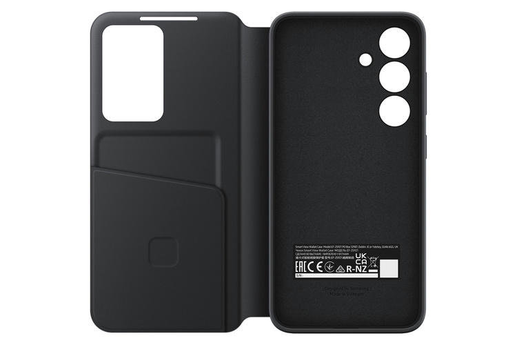 Samsung Smart View Wallet Case Czarne do Galaxy S24 (EF-ZS921CBEGWW)