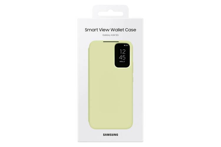 Samsung Smart View Wallet Case Lime do Galaxy A34 5G (EF-ZA346CGEGWW)