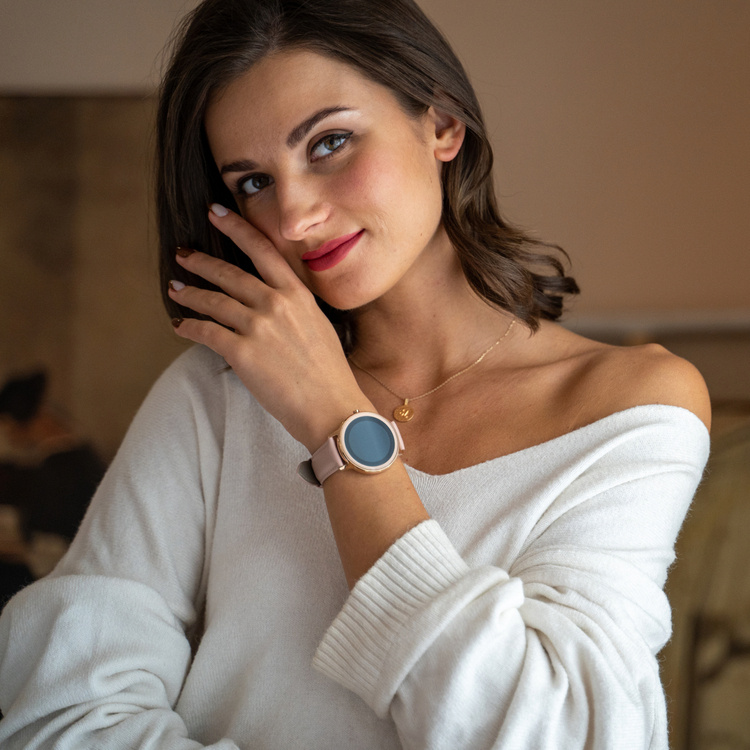 Smartwatch BEMI Ven Różowe Złoto IP67 iOS Android Tętno Sen