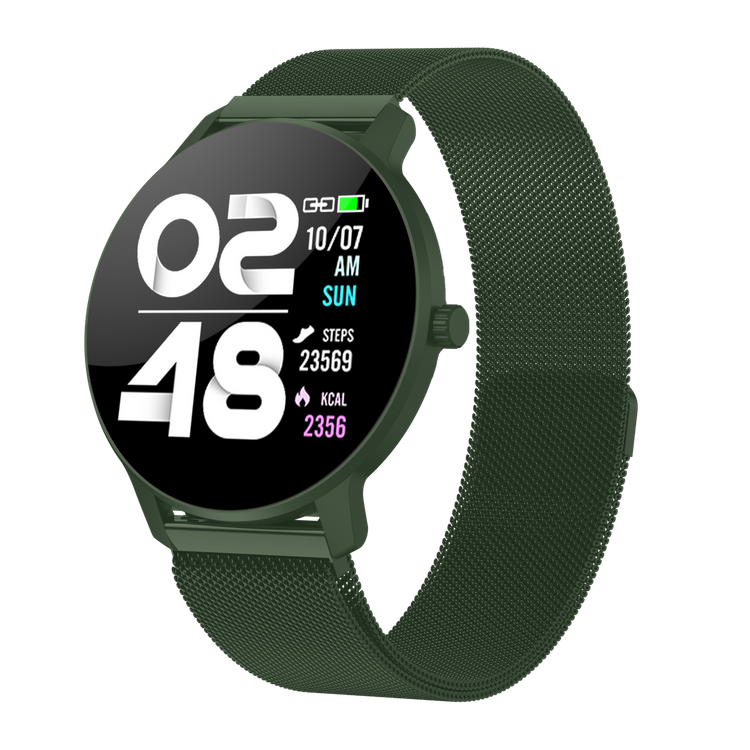 Smartwatch Bemi ARI Zielony Bluetooth Dwa Paski 1.3 Cala 240x240 64MB