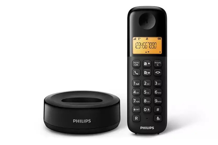 TELEFON STAJONARNY PHILIPS D1601B/53 BEZPRZEWODOWY