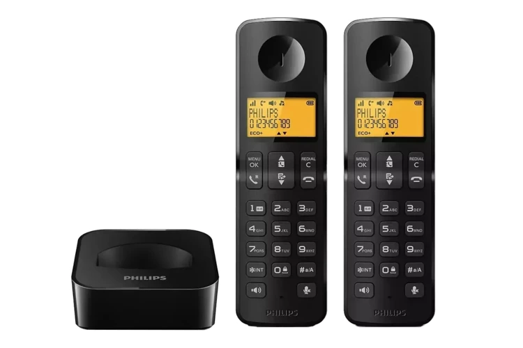 TELEFON STAJONARNY PHILIPS D2602B/53 BEZPRZEWODOWY