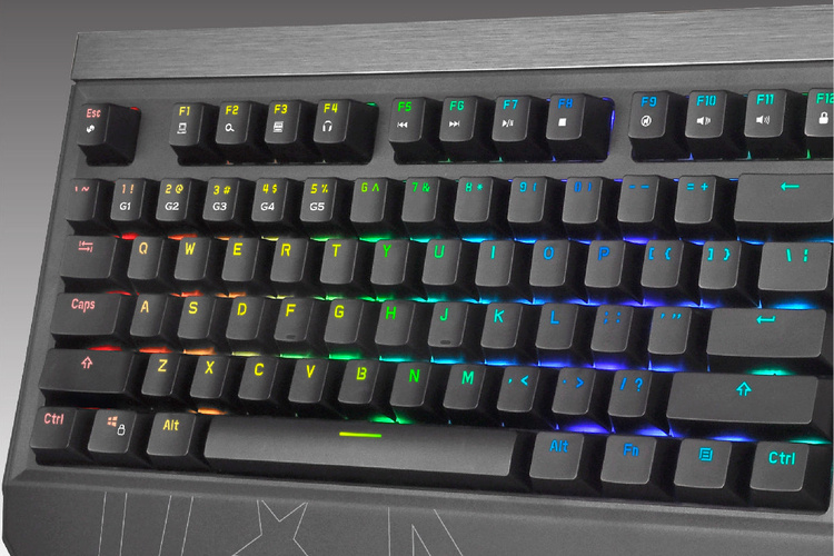 Vertux Klawiatura Mechaniczna Outemu Blue anti-ghosting MECH Tantalum RGB