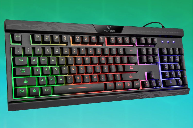 Vertux Klawiatura Mechaniczna Tactile anti-ghosting MECH Amber QWERTY RGB