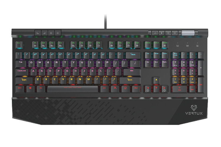 Vertux Klawiatura Mechaniczna Tactile anti-ghosting MECH Tungsten QWERTY RGB