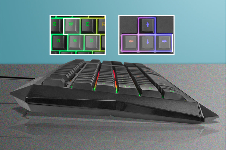 Vertux Klawiatura Przewodowa Tactile anti-ghosting Radiance QWERTY US RGB