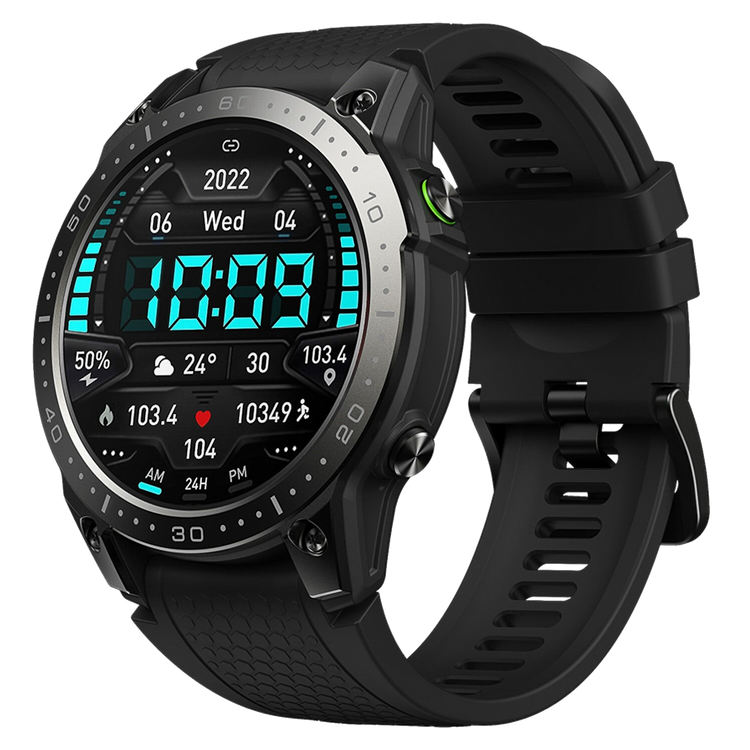 Zeblaze Smartwatch Ares 3 Pro Abyss Black AMOLED Wytrzymałość klasy militarnej Monitoring zdrowia 