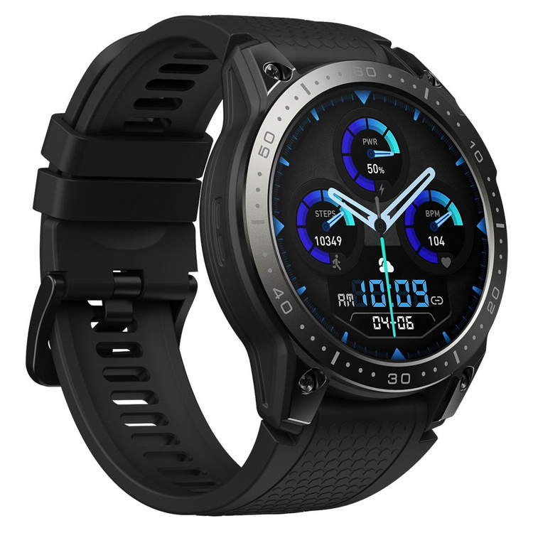 Zeblaze Smartwatch Ares 3 Pro Abyss Black AMOLED Wytrzymałość klasy militarnej Monitoring zdrowia 