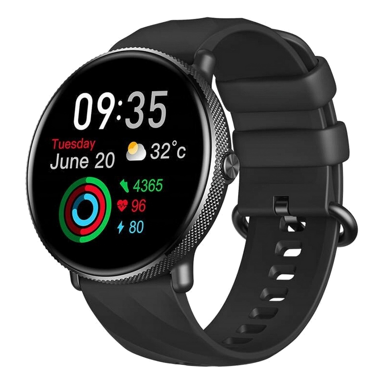 Zeblaze Smartwatch GTR 3 Pro Black 1,39 cala AMOLED Ultra HD Mikrofon i głośnik 