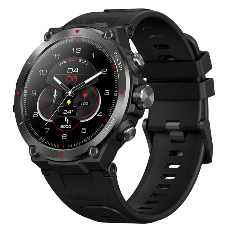 Zeblaze Smartwatch Stratos 2 Black AMOLED GPS Wodoodporność 5ATM  Monitor zdrowia 