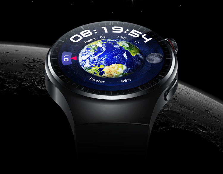 Zeblaze Smartwatch Thor Ultra Interstellar Black Międzygwiezdny czarny z Gumowym paskiem