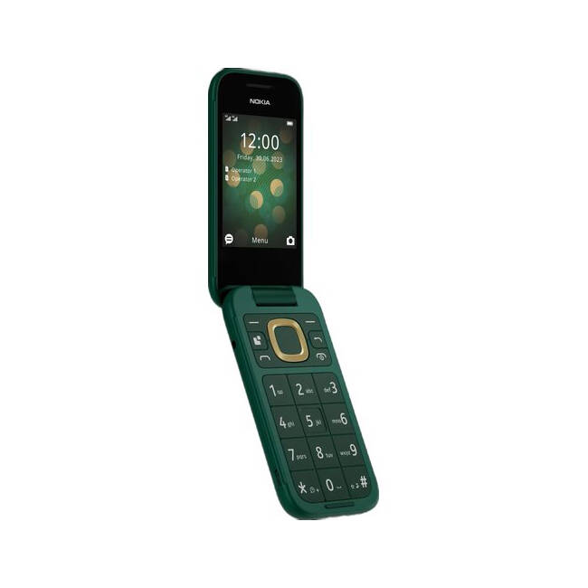 Zestaw Nokia 2660 4G Flip Dual Sim Zielona + Stacja Ładująca /OUTLET